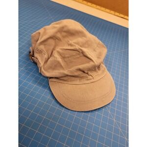 Cadet Hat Military Style Cap Khaki Cotton Blend Adjustable Buckle Back Unisex